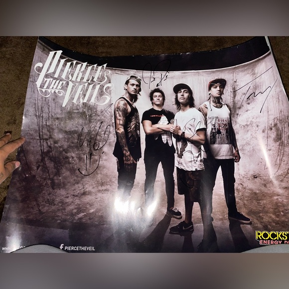 Other - AUTOGRAPHED PIERCE THE VEIL POSTER